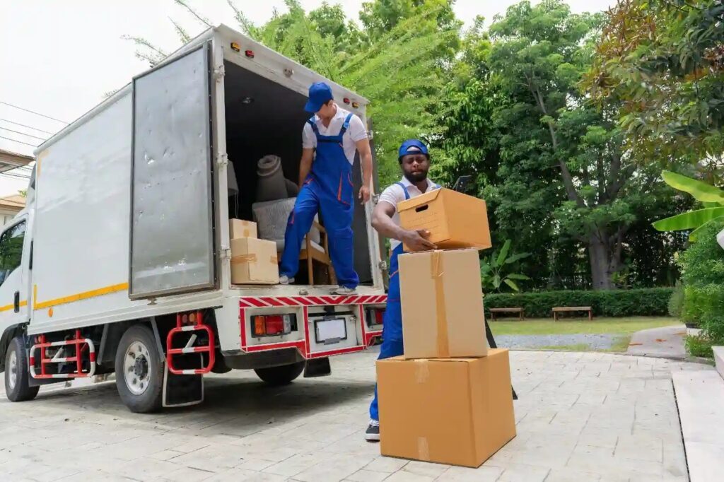 Our expert moving company in San Carlos Park fl loading a moving truck.