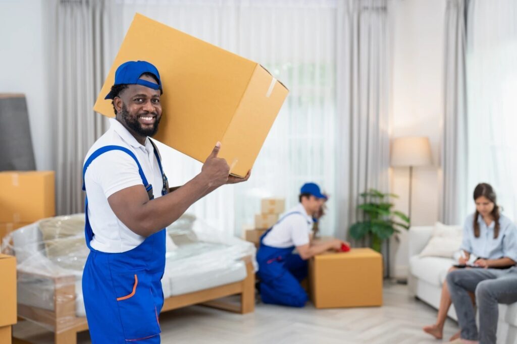ur expert moving company in Cypress Lake fl loading a moving truck.